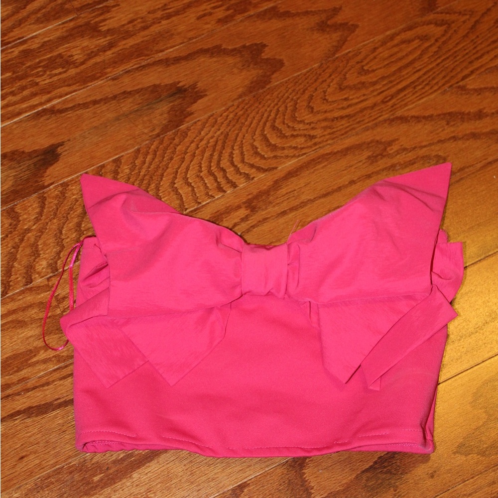 Zara strapless bow top